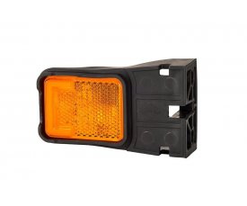 LD 2746 Габаритный фонарь боковой NEON HOR 112 9 LED выносной прямой с кронштейном оранжевый   2функции: габарит боковой/светоотражатель 52746